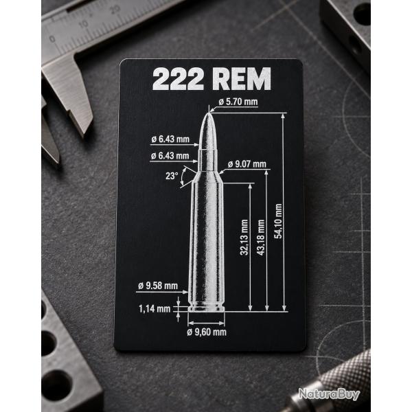Carte M�mo 222 Rem. - M�tal grav� - format CB