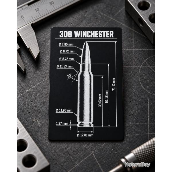 Carte M�mo 308 Win. - M�tal grav� - format CB