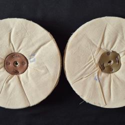 2 Disques de polissage en coton non cousu 150mm ( Polir Polissoir Polisseuse )