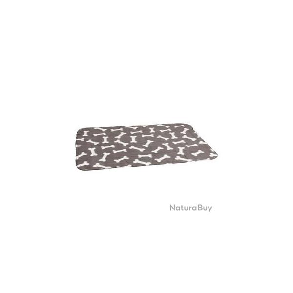 couverture polaire sleepy bones 100 x 70 cm gris