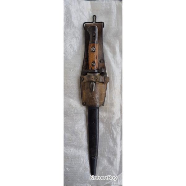 Ba�onnette britannique Pattern 1903 avec fourreau & gousset cuir