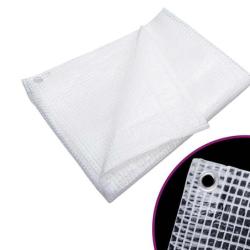 B&acirc;che gaze poly&eacute;thyl&egrave;ne blanc 2x3 m 140 g/m&sup2; renforc&eacute;e avec oeillets