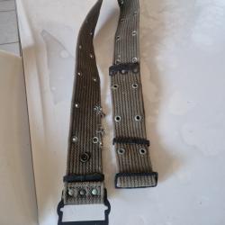Ceinturon militaire TAP 50/53 de Foyer avec bouton pression - Arm&eacute;e Fran&ccedil;aise -