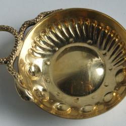 Tastevin vermeil argent vermeil COLLET Gen&egrave;ve