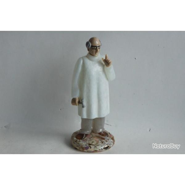 Figurine M�decin verre Boh�me Tch�coslovaquie
