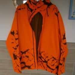 Veste chasse de pluie fluo
