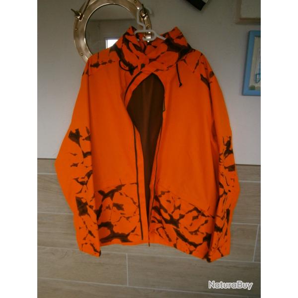 Veste chasse de pluie fluo