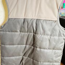 Veste Sans manches Beige et Marron