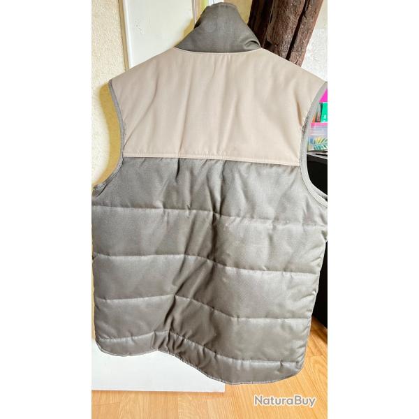Veste Sans manches Beige et Marron