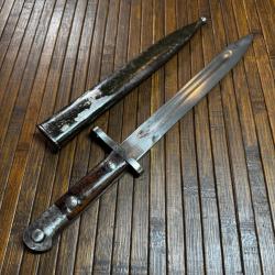 Ba&iuml;onnette Turque Mauser Mod&egrave;le T 1938 - Marqu&eacute;e ASFA - Matricule 8912 (1939) - WW2
