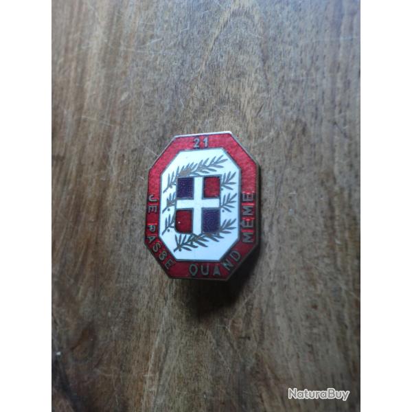 insigne �mail  21� r�giment d'infanterie