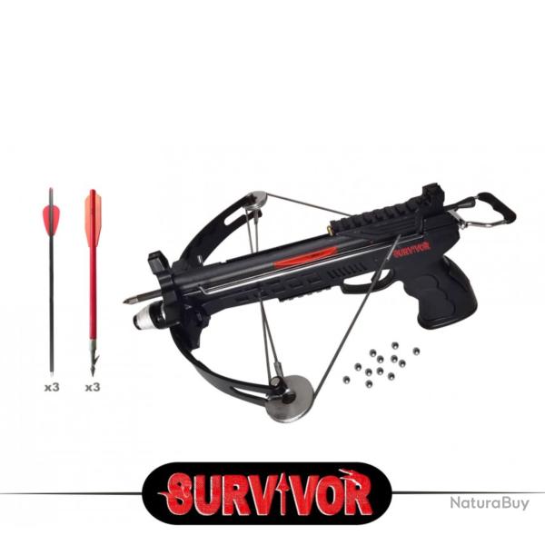 Kit pistolet arbal�te � poulies Survivor 40 LBS / 160 FPS (4)