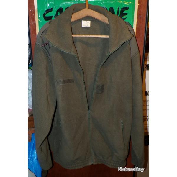 VESTE POLAIRE MILITAIRE DE L'ARMEE FRANCAISE DE 2015 , TAILLE DISPONIBLE XL  , AVEC LACET DE SERRAGE