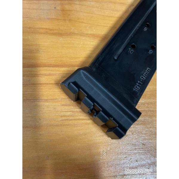 Talon de chargeur picatinny 1911 en 9mm