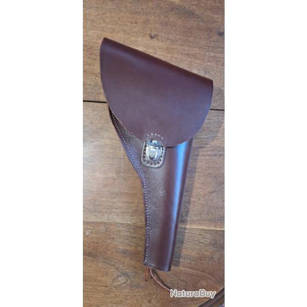 Holster revolver WEBLEY WG 450/455 cuir fauve