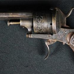 revolver 9mm a broche a decor florale collection napoleon III