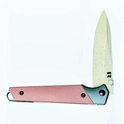 Couteau Revo Javelin Lame Acier Nitro V Manche FRN Prune Reverse Linerlock REVJVLNPLM