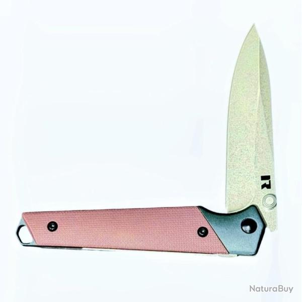 Couteau Revo Javelin Lame Acier Nitro V Manche FRN Prune Reverse Linerlock REVJVLNPLM