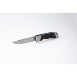 Couteau Revo Duo Drop Point Lame Acier 9Cr18MoV Manche G10 Noir Framelock Coupe-Ceinture REVDUODBLK