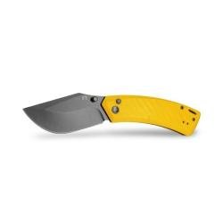 Couteau Revo Canyon Lame Acier 4Cr13MoV Manche FRN Jaune Button Lock REVCNYNYLW