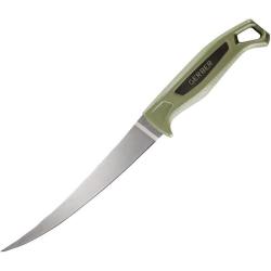 Couteau Fixe Gerber Ceviche Fillet 7in Manche Polypropyl&egrave;ne Vert Housse G4132