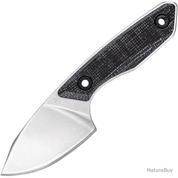 Couteau Fixe Gerber Stowe Lame Acier 440A Manche Micarta Toile Noire Housse G4118