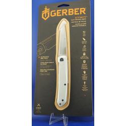 Couteau Pliant Gerber Affinity Lame Acier 7Cr17MoV Manche Aluminium Argent Framelock G4059