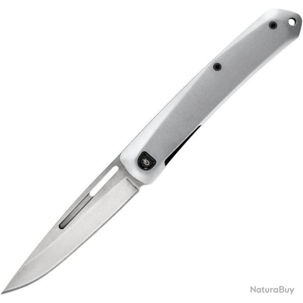 Couteau Pliant Gerber Affinity Lame Acier 7Cr17MoV Manche Aluminium Argent Framelock G4059
