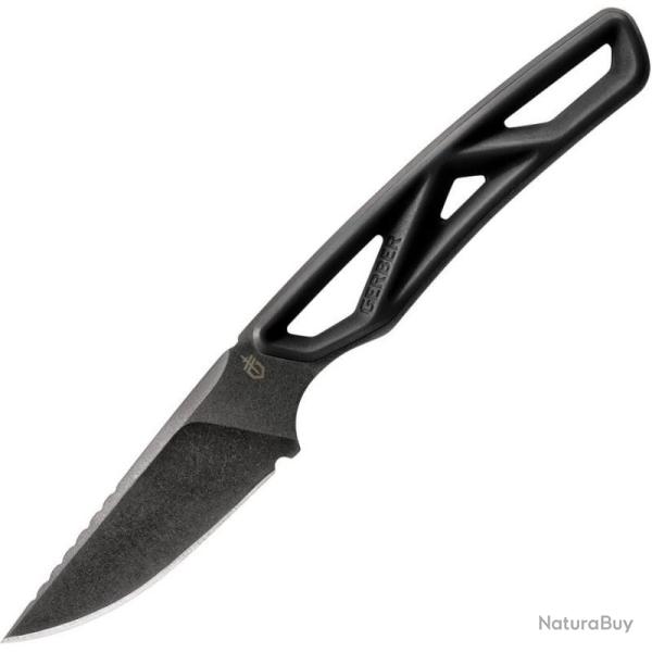Couteau Fixe Gerber EXO-MOD Caper Lame Acier 7Cr17MoV Manche Nylon Noir Housse G3920