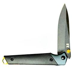 Couteau Revo Javelin Lame Acier Nitro V Manche FRN Noir Reverse Linerlock REVJVLNBLK