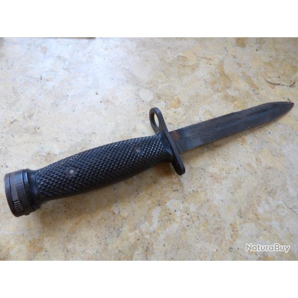 baionnette US M4 fusil  USM1 USA fab BREN-DAN sans fourreau Viet Nam