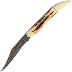 Couteau Bear & Son Toothpick Lame Damas Manche Os Fa&ccedil;on Bois de Cerf Ambr&eacute; Slip Joint USA BC5193D12