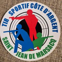 Autocollant club de tir cote d'argent