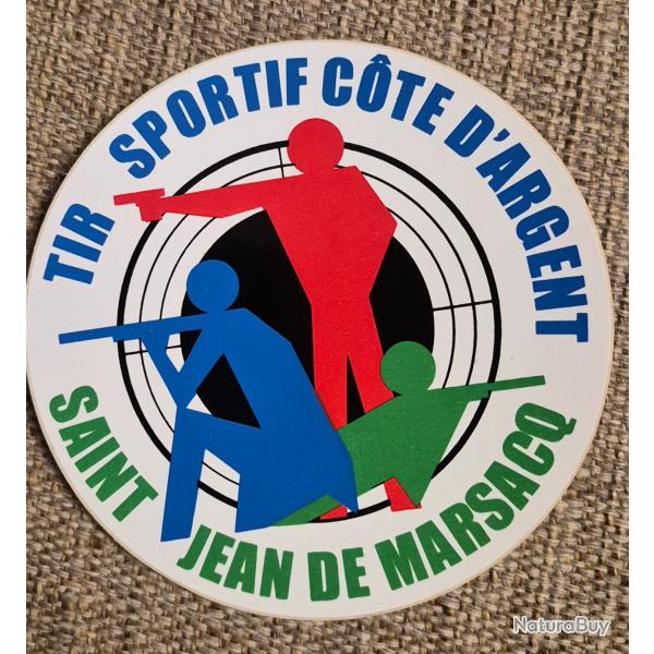 Autocollant club de tir cote d'argent