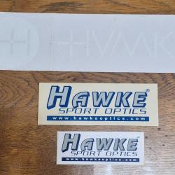 Autocollant  chasse x3 , lot d'autocollants chasse optique hawke