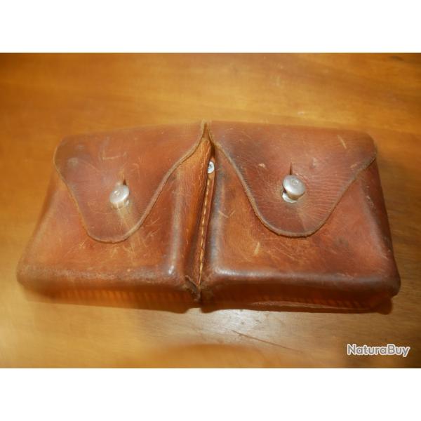Cartouchi�re de Schmidt Rubin G11/K11/K31 cuir clair