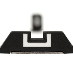 Glock hausse polym&egrave;re 6,1 mm - hausse d'origine &agrave; cran blanc en U