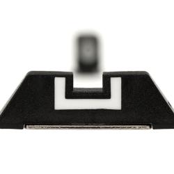 Glock hausse polym&egrave;re 6,5 mm - hausse d'origine &agrave; cran blanc en U