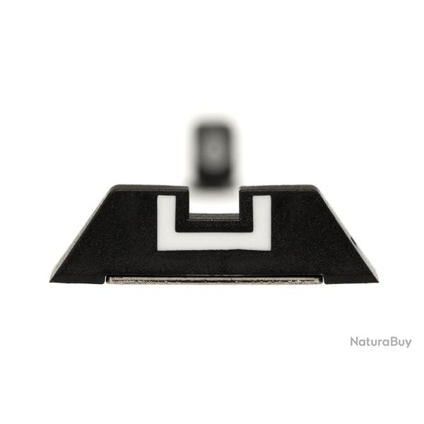 Glock hausse polym�re 6,5 mm - hausse d'origine � cran blanc en U