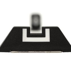 Glock hausse polym&egrave;re 7,3 mm - hausse d'origine &agrave; cran blanc en U