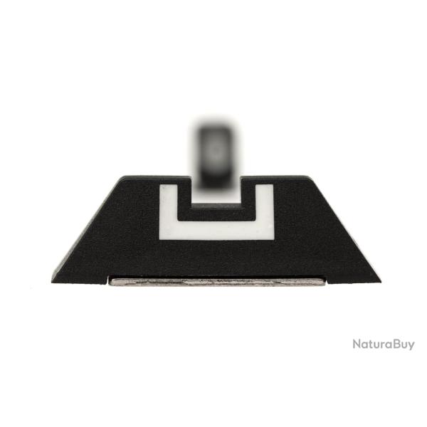 Glock hausse polym�re 7,3 mm - hausse d'origine � cran blanc en U
