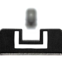 Glock hausse polym&egrave;re GMS 6,1 mm - hausse d'origine &agrave; cran blanc en U