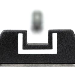 Glock hausse polym&egrave;re GMS 6,9 mm - hausse d'origine &agrave; cran blanc en U