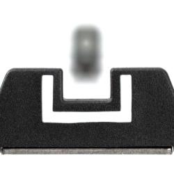 Glock hausse polym&egrave;re GMS 7,3 mm - hausse d'origine &agrave; cran blanc en U