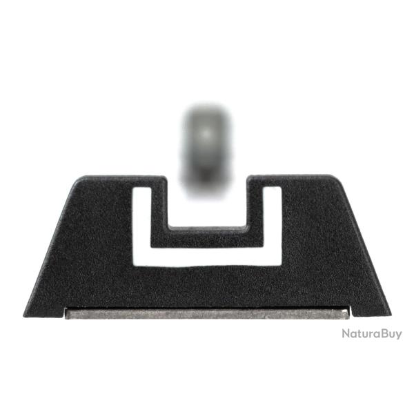 Glock hausse polym�re GMS 7,3 mm - hausse d'origine � cran blanc en U