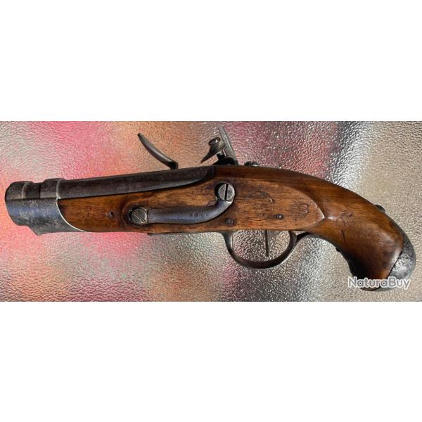 Pistolet � silex de gendarmerie 1770 mod�le AN IX Manufacture Imp�riale de Maubeuge