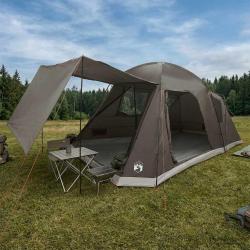 8 personnes, marron gris, pour le camping