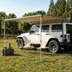 Auvent de camping-car et caravane beige, 4 &times; 3 &times; 2,15 m