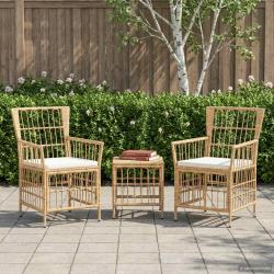 Chaises, 2 pi&egrave;ces, naturelles, pour le jardin