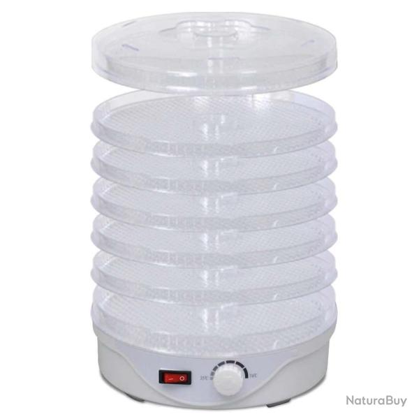 D�shydrateur alimentaire rond, 250 W, 6 plateaux, pour la cuisine